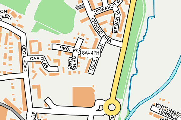 SA4 4PH map - OS OpenMap – Local (Ordnance Survey)