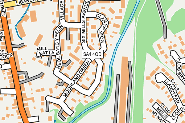 SA4 4QD map - OS OpenMap – Local (Ordnance Survey)