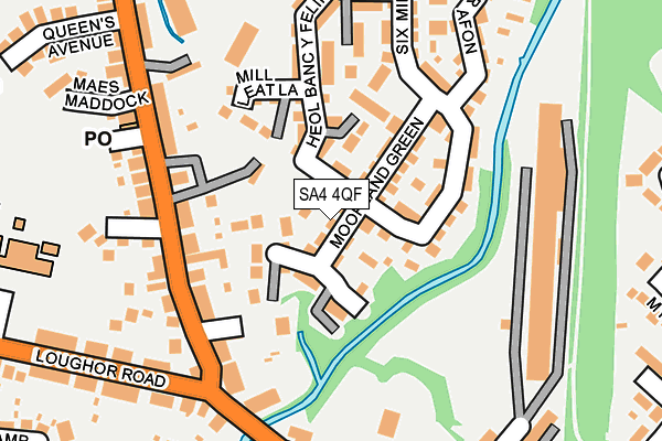 SA4 4QF map - OS OpenMap – Local (Ordnance Survey)