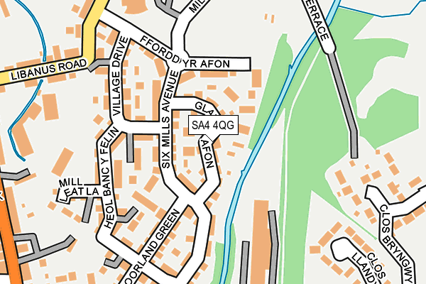 SA4 4QG map - OS OpenMap – Local (Ordnance Survey)