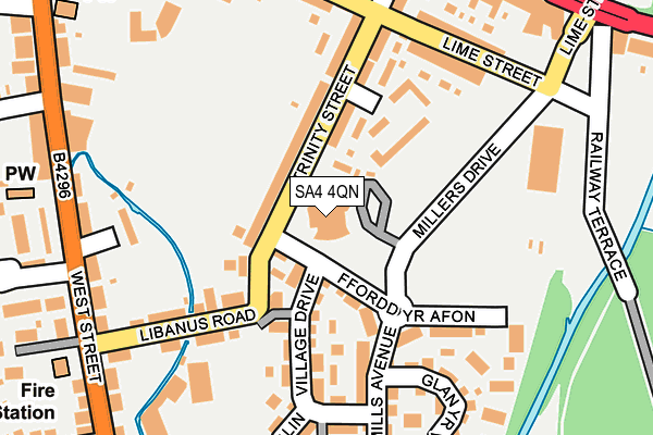 SA4 4QN map - OS OpenMap – Local (Ordnance Survey)