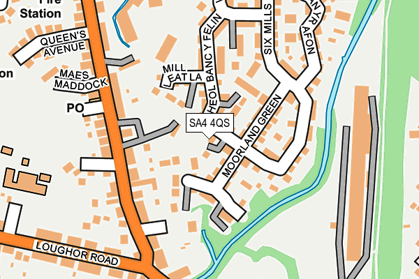 SA4 4QS map - OS OpenMap – Local (Ordnance Survey)