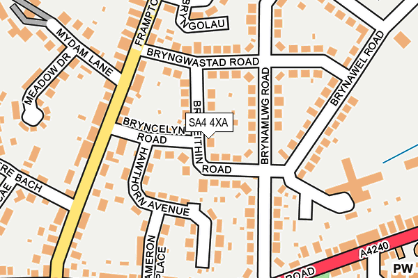 Map of UNIQUE HAIR DESIGN (SWANSEA) LIMITED at local scale