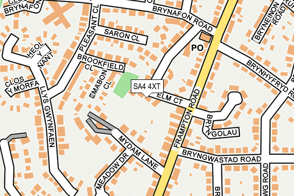 SA4 4XT map - OS OpenMap – Local (Ordnance Survey)