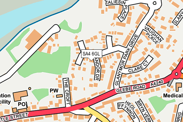 SA4 6GL map - OS OpenMap – Local (Ordnance Survey)