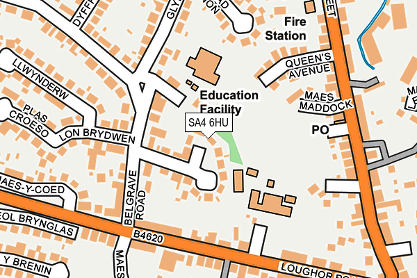 SA4 6HU map - OS OpenMap – Local (Ordnance Survey)