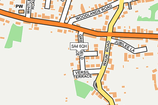 SA4 6QH map - OS OpenMap – Local (Ordnance Survey)