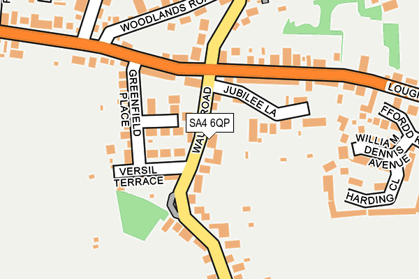 SA4 6QP map - OS OpenMap – Local (Ordnance Survey)