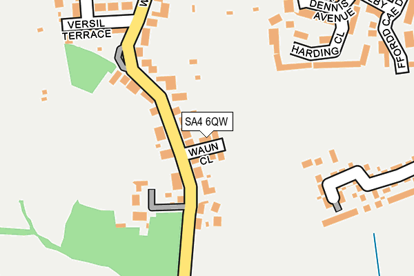 SA4 6QW map - OS OpenMap – Local (Ordnance Survey)