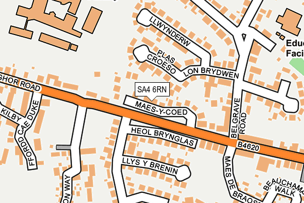 SA4 6RN map - OS OpenMap – Local (Ordnance Survey)