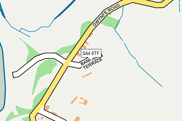 SA4 6TF map - OS OpenMap – Local (Ordnance Survey)
