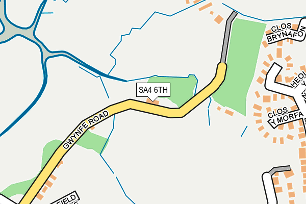 SA4 6TH map - OS OpenMap – Local (Ordnance Survey)