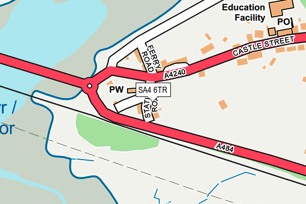 SA4 6TR map - OS OpenMap – Local (Ordnance Survey)