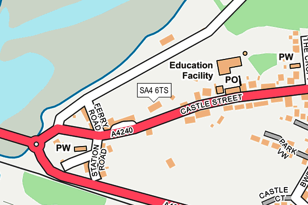 SA4 6TS map - OS OpenMap – Local (Ordnance Survey)
