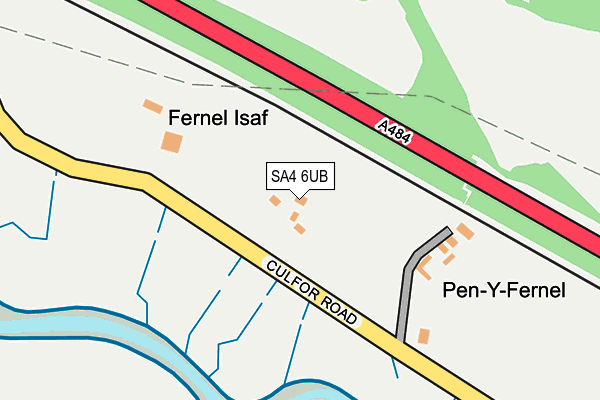 SA4 6UB map - OS OpenMap – Local (Ordnance Survey)