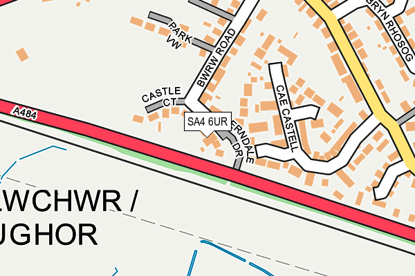 SA4 6UR map - OS OpenMap – Local (Ordnance Survey)