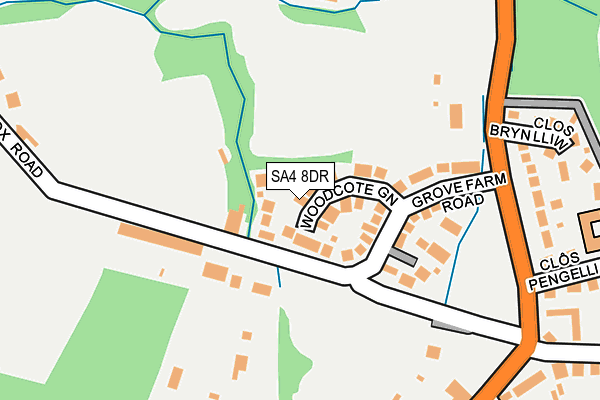 SA4 8DR map - OS OpenMap – Local (Ordnance Survey)