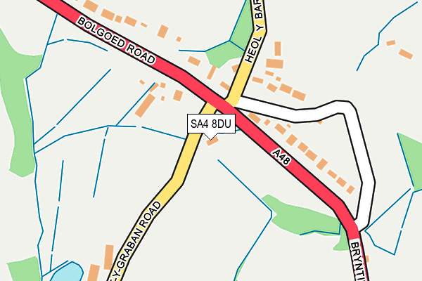 SA4 8DU map - OS OpenMap – Local (Ordnance Survey)