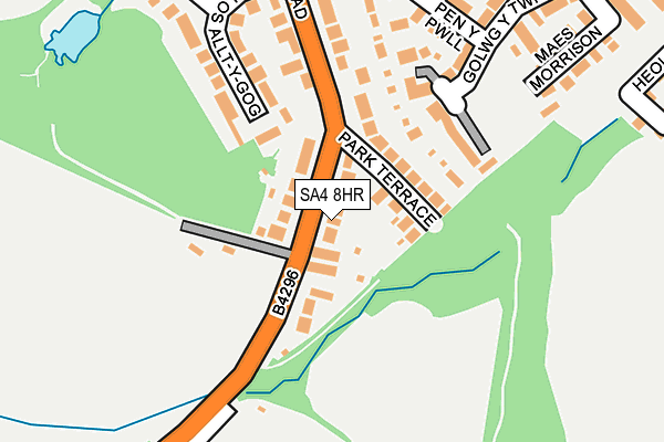 SA4 8HR map - OS OpenMap – Local (Ordnance Survey)