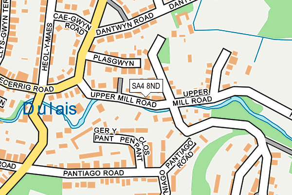 SA4 8ND map - OS OpenMap – Local (Ordnance Survey)