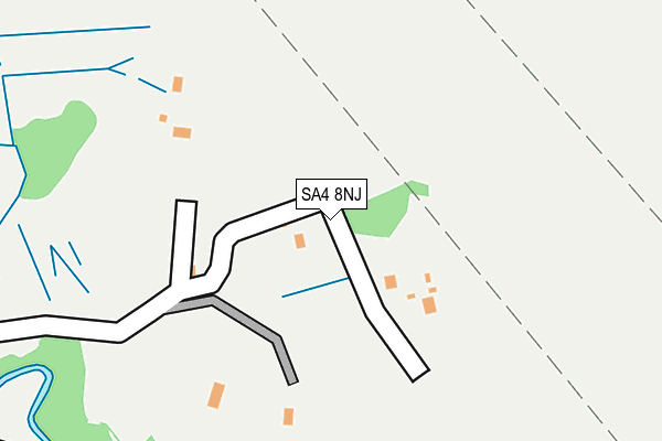 SA4 8NJ map - OS OpenMap – Local (Ordnance Survey)