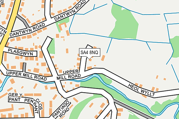 SA4 8NQ map - OS OpenMap – Local (Ordnance Survey)