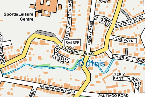 SA4 8PE map - OS OpenMap – Local (Ordnance Survey)