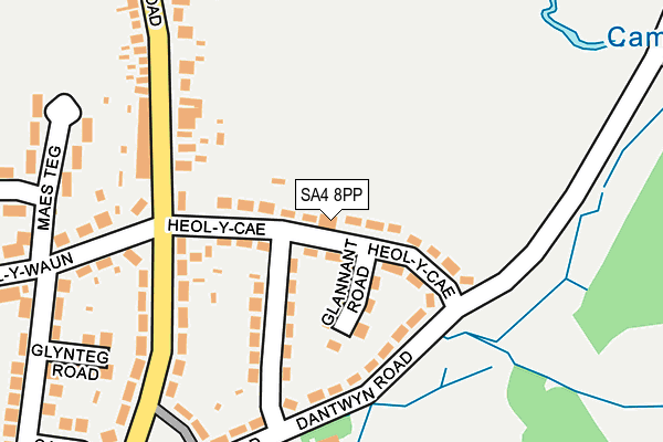 SA4 8PP map - OS OpenMap – Local (Ordnance Survey)