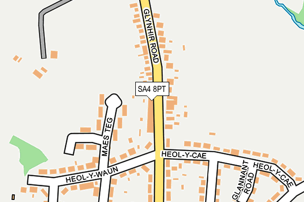 SA4 8PT map - OS OpenMap – Local (Ordnance Survey)