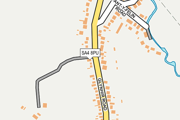 SA4 8PU map - OS OpenMap – Local (Ordnance Survey)
