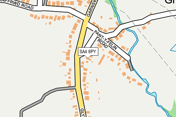 SA4 8PY map - OS OpenMap – Local (Ordnance Survey)