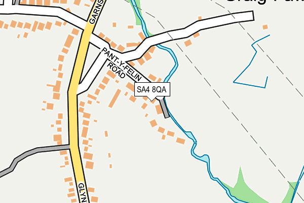 SA4 8QA map - OS OpenMap – Local (Ordnance Survey)