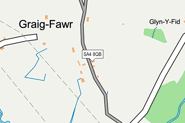 SA4 8QB map - OS OpenMap – Local (Ordnance Survey)