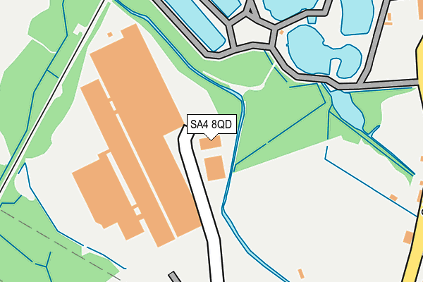 SA4 8QD map - OS OpenMap – Local (Ordnance Survey)