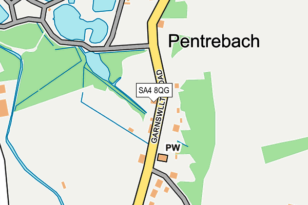 SA4 8QG map - OS OpenMap – Local (Ordnance Survey)