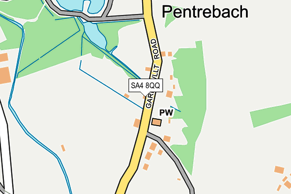 SA4 8QQ map - OS OpenMap – Local (Ordnance Survey)