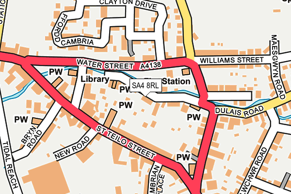 SA4 8RL map - OS OpenMap – Local (Ordnance Survey)