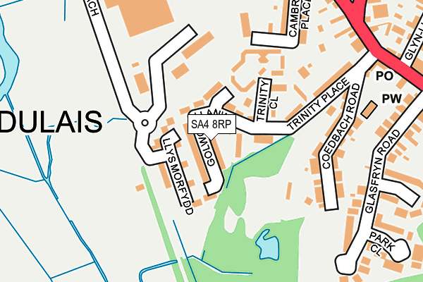 SA4 8RP map - OS OpenMap – Local (Ordnance Survey)