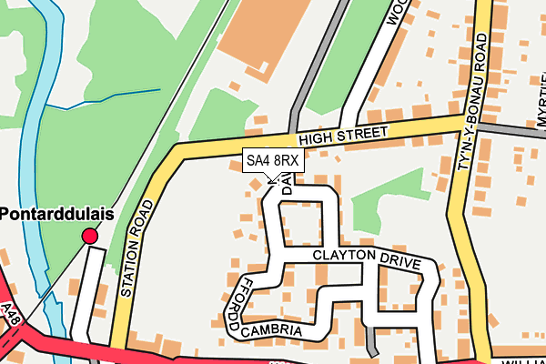SA4 8RX map - OS OpenMap – Local (Ordnance Survey)