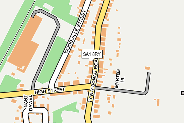 SA4 8RY map - OS OpenMap – Local (Ordnance Survey)