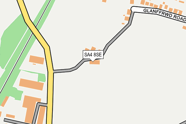 SA4 8SE map - OS OpenMap – Local (Ordnance Survey)