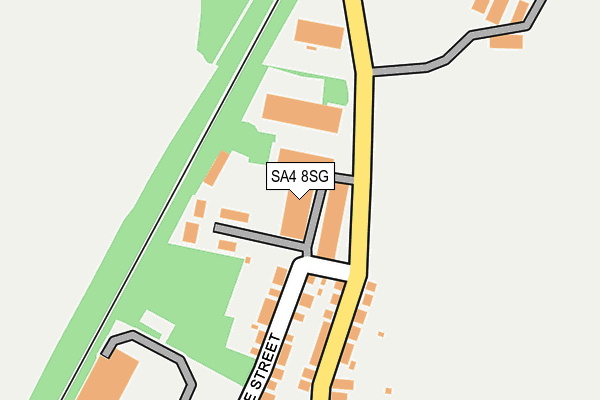 SA4 8SG map - OS OpenMap – Local (Ordnance Survey)