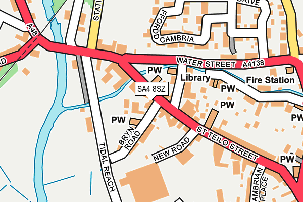 SA4 8SZ map - OS OpenMap – Local (Ordnance Survey)