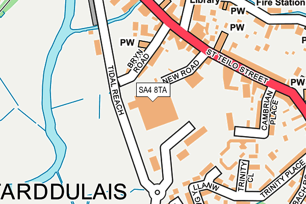 SA4 8TA map - OS OpenMap – Local (Ordnance Survey)