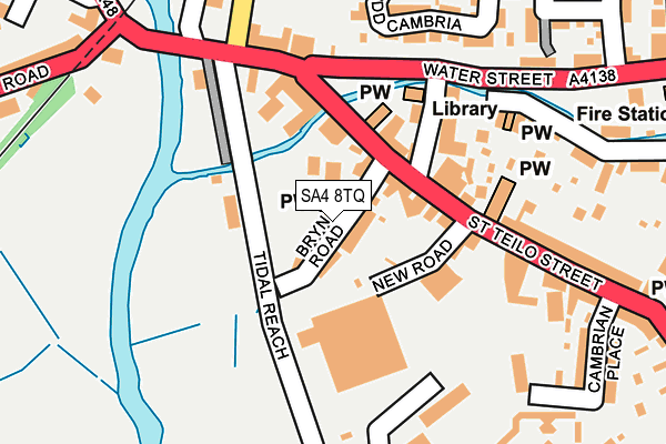 SA4 8TQ map - OS OpenMap – Local (Ordnance Survey)