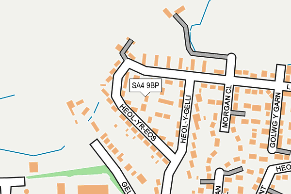 SA4 9BP map - OS OpenMap – Local (Ordnance Survey)