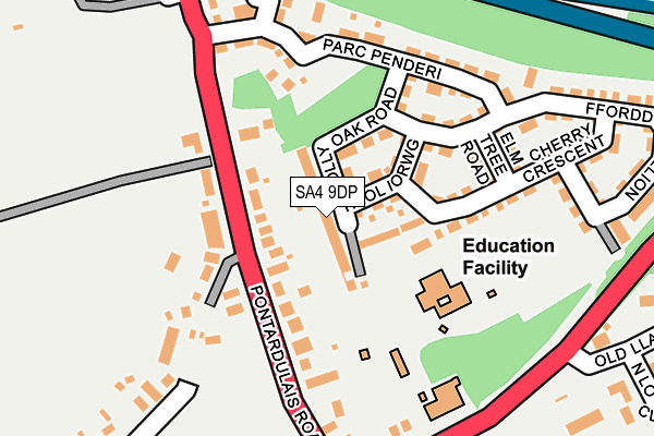 Map of RPAR10 LTD at local scale