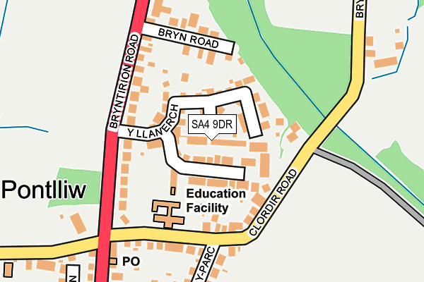 SA4 9DR map - OS OpenMap – Local (Ordnance Survey)