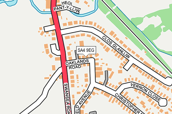 SA4 9EG map - OS OpenMap – Local (Ordnance Survey)