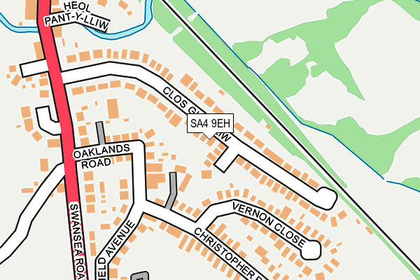 SA4 9EH map - OS OpenMap – Local (Ordnance Survey)